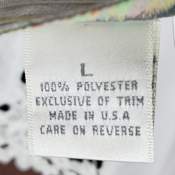 Dentelle Womens White Floral Lace Trim Satin Night Slip Size L NWT - Picture 4 of 7